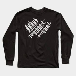 Abstract Net - Tissue Texture Background Long Sleeve T-Shirt